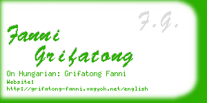 fanni grifatong business card